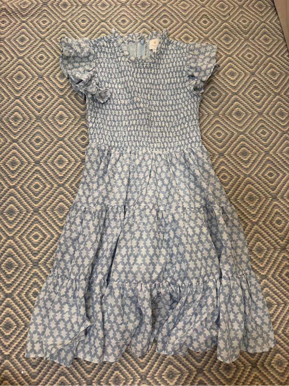 J.Marie Women’s Light Blue Smocked Dress